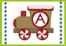 200GingerbreadTrainMonogram