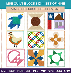 258MiniQuiltBlocks-IX