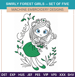 258SwirlyForestGirls
