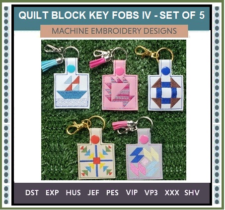 400MiniQuiltBlock-KeyFobs-IV