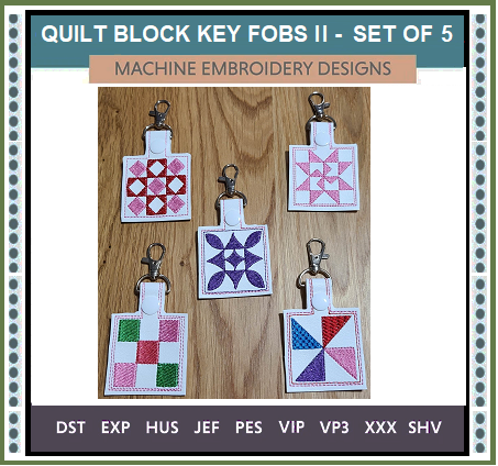 400MiniQuiltBlockKeyFobs-II