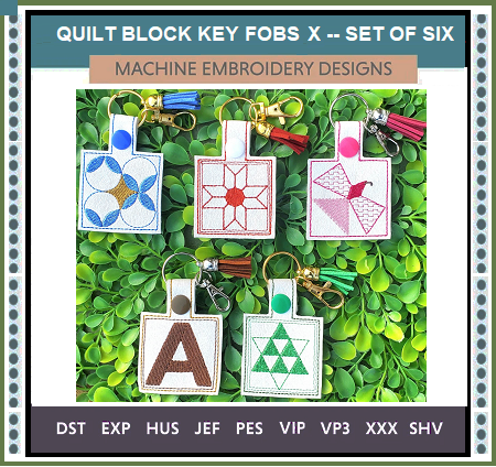 400MiniQuiltBlocks-KeyFob-X