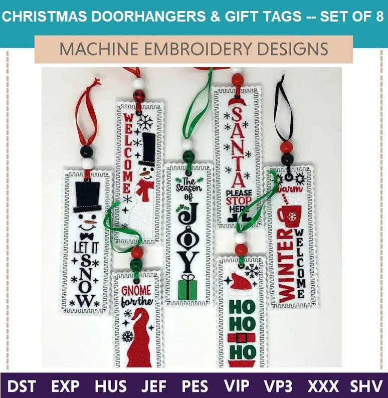 Christmas Door Hangers & Gift Tags I Christmas Door Hangers & Gift Tags I