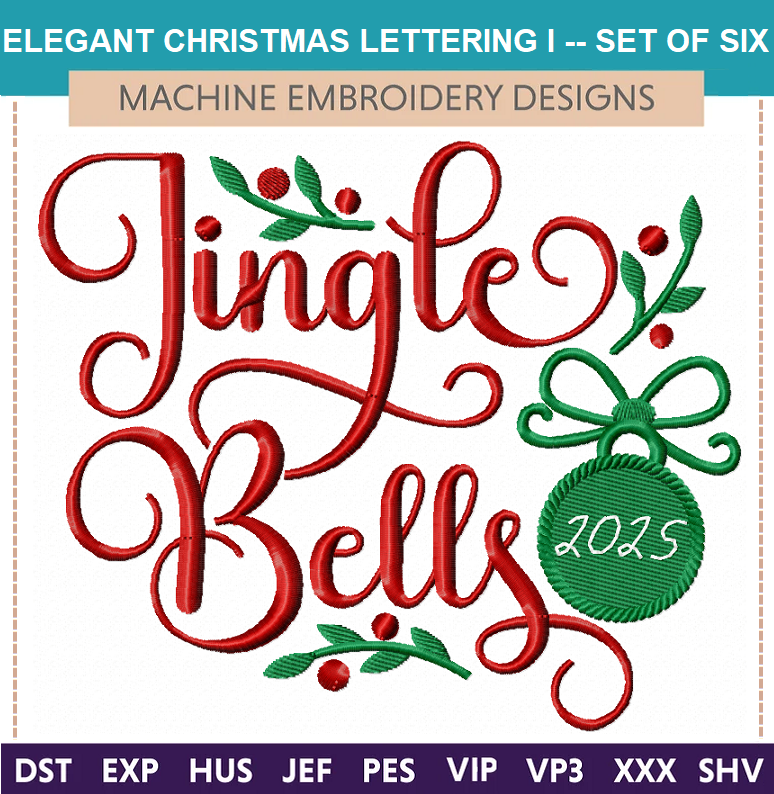Elegant Christmas Lettering I Elegant Christmas Lettering I
