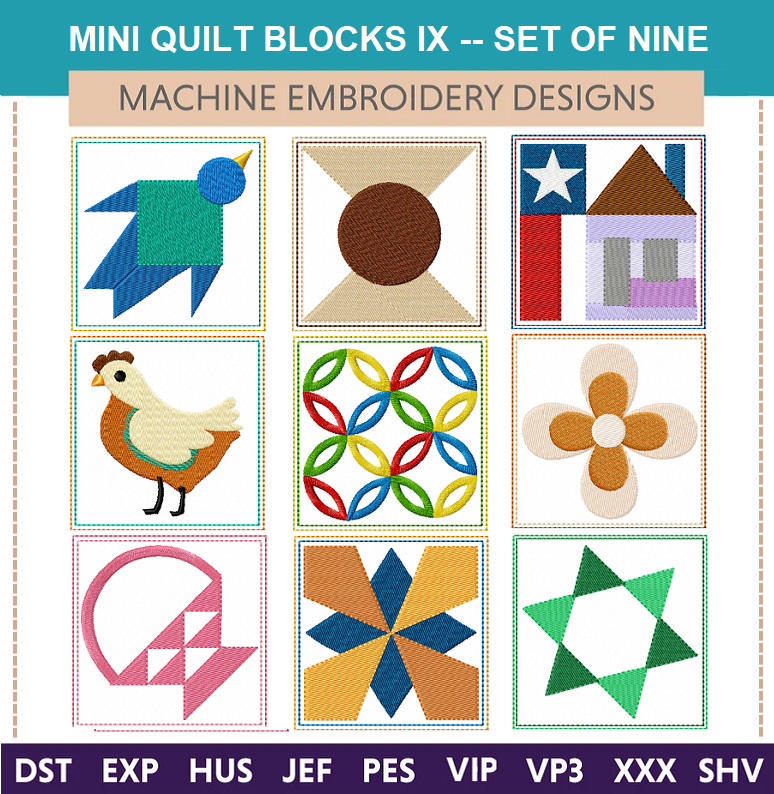 Mini Quilt Blocks IX Mini Quilt Blocks IX