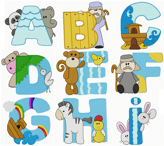 Alphabet Noahs Ark