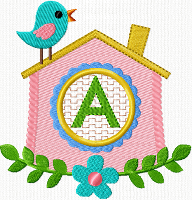 Alphabet Birdhouse Monogram