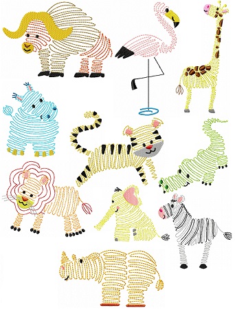 Swirly Girl hiking sketch machine embroidery design – Jazzy Zebra