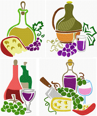 Wine Stencils II