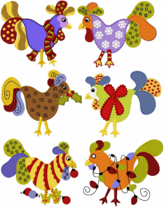 Christmas Roosters
