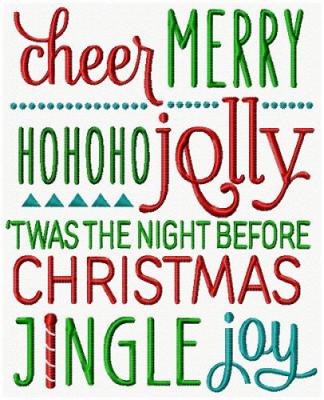Christmas Lettering IV
