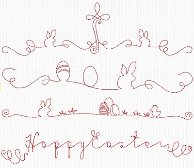 Vintage Easter Borders