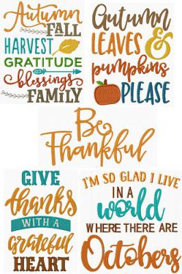 Fall Lettering V
