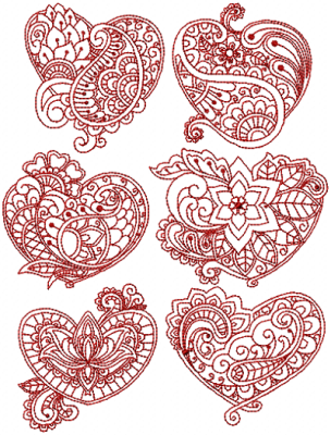 Mendhi Hearts