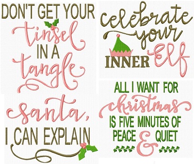 Sassy Christmas Lettering I