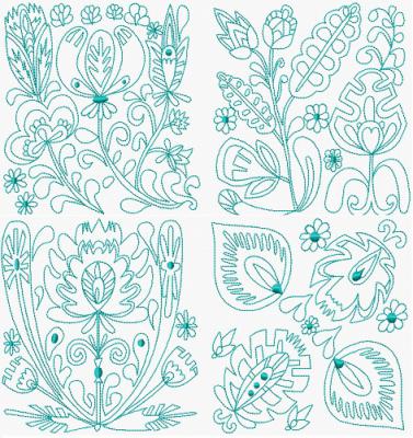 Scandinavian Redwork I
