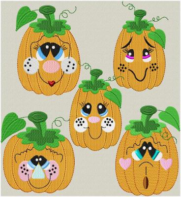 Silly Pumpkin Faces I