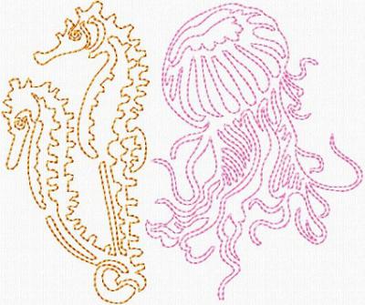 Squiggly Sea Animals