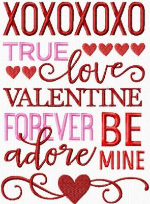 Valentine Word Art II