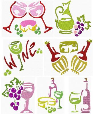 Wine Stencils I